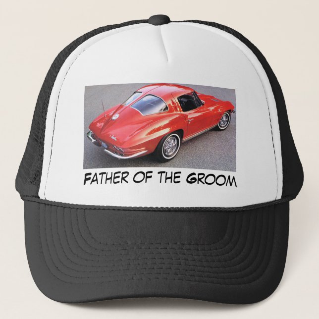 Gorra De Camionero Padre del Corvette Groom (Anverso)