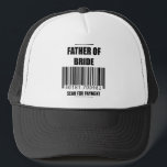 Gorra De Camionero Padre Del Escáner De Novias Para La Camisa De Papá<br><div class="desc">Padre de la Novia Escaneo de pago Novias Camisas Padre Padre Camiseta padre de la novia,  boda,  novia,  novio,  matrimonio,  fiesta de boda,  madre de la novia,  novia en estado,  dama de honor,  madre del novio,  casada,  padre,  recién casado,  padre del novio,  mejor hombre,  regalos</div>
