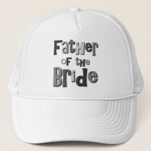 Gorra De Camionero Padre del gris de la novia