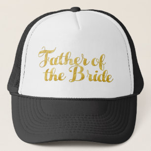 Gorra De Camionero Padre del oro de la novia