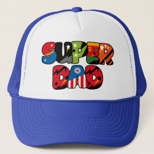Gorra De Camionero Padre Día Regalo Superhéroe Superhéroe Papá
