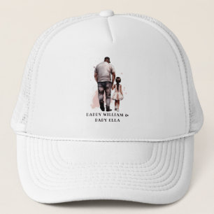 Gorra De Camionero Padre e hija negros personalizados