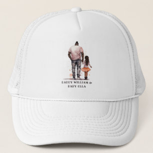 Gorra De Camionero Padre e hija negros personalizados (4)