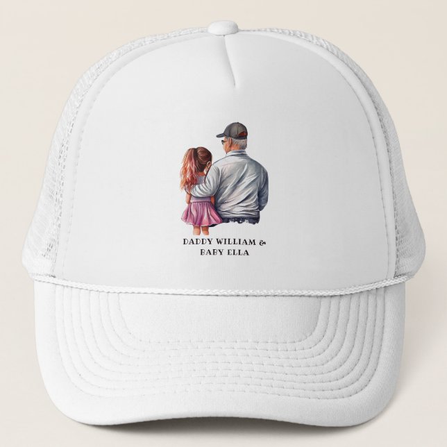 Gorra De Camionero Padre e hija personalizados (Anverso)