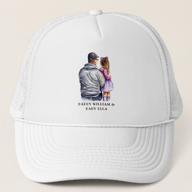 Gorra De Camionero Padre e hija personalizados (6) (Anverso)