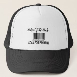 Gorra De Camionero Padre gracioso del escáner de códigos de barras pa