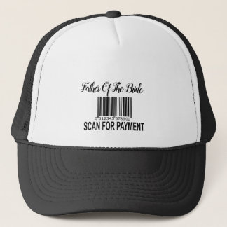 Gorra De Camionero Padre gracioso del escáner de códigos de barras pa