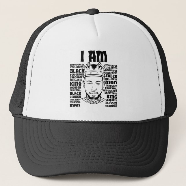 Gorra De Camionero Padre negro Melanin Hombre cristiano creyente (Anverso)