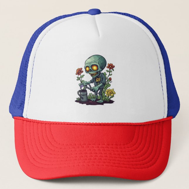 Gorra De Camionero Padre Planta Zombie (Anverso)