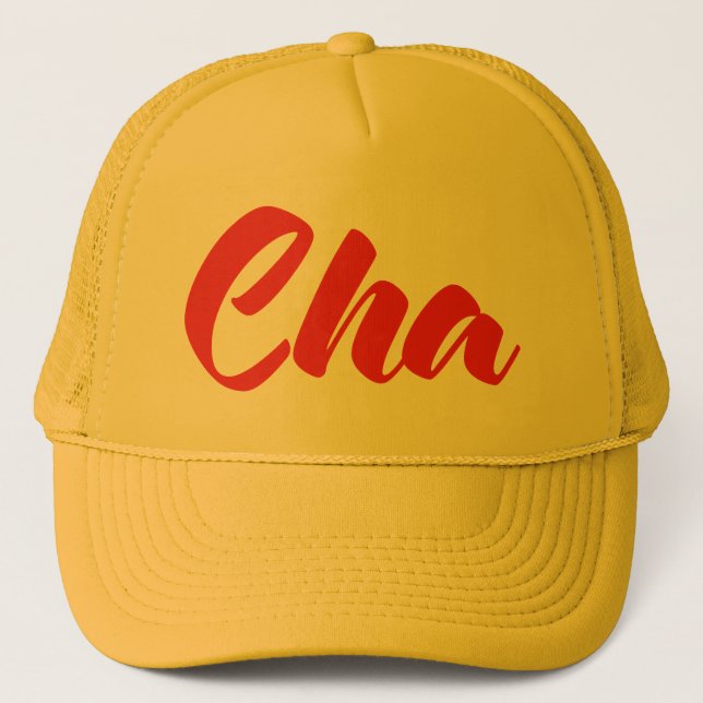 Gorra De Camionero Padre vietnamita - Lenguaje Cha ~ Tien Viene (Anverso)