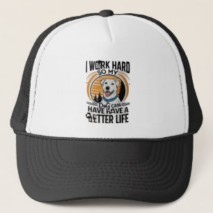Gorra De Camionero Padres de perros muy trabajadores