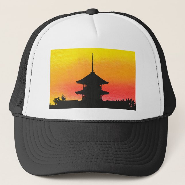 Gorra De Camionero Pagoda Japón Kyoto (Anverso)