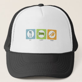 Gorra De Camionero Paint Eat Sleep