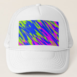 Gorra De Camionero Paint Lime Azul rosa