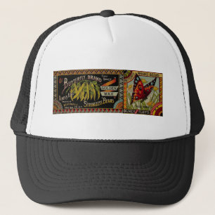 Gorra De Camionero País de verduras de etiqueta de anillo