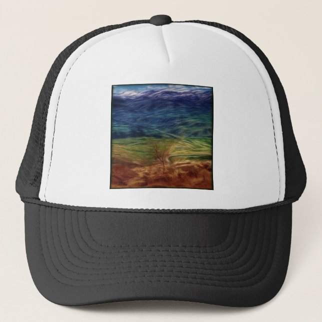 Gorra De Camionero Paisaje arcoiris (Anverso)