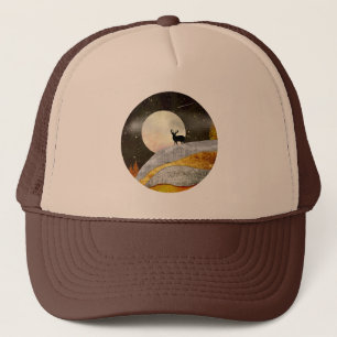 Gorra De Camionero Paisaje de Deer Moon