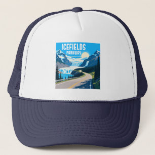 Gorra De Camionero Paisaje de Icefields Parkway Alberta Canadá