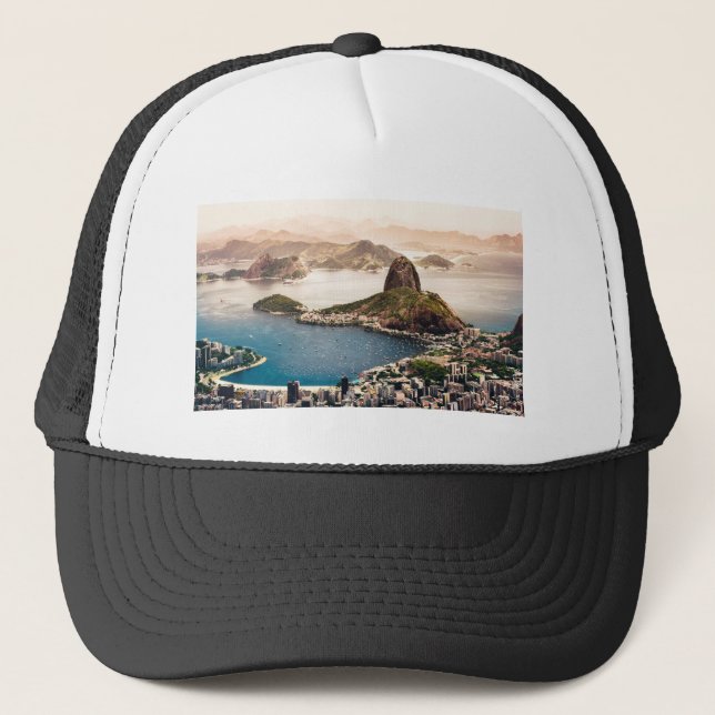 Gorra De Camionero Paisaje de Río de Janeiro (Anverso)
