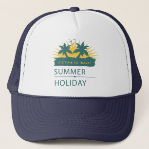 Gorra De Camionero Paisaje de vacaciones de verano