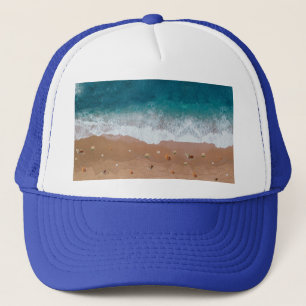GORRA DE CAMIONERO PAISAJE MARINO CONCHAS PLAYA VACACIONES DE VERANO