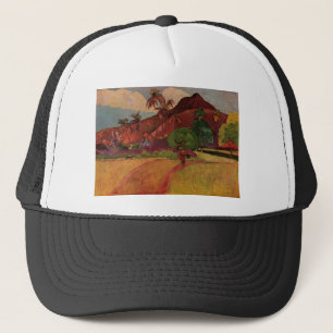 Gorra De Camionero Paisaje tahitiano de Paul Gauguin (1893)