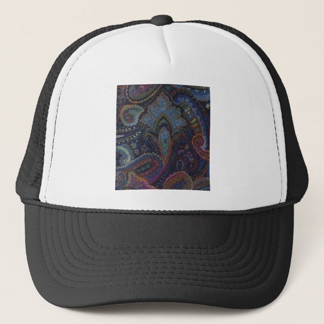Gorra De Camionero Paisley Blue (Anverso)