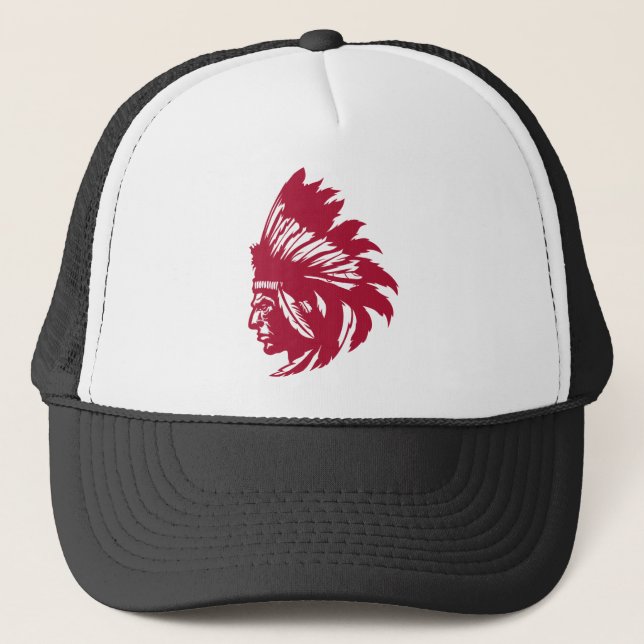 Gorra De Camionero Pájaro del nativo americano (Anverso)