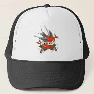 Gorra De Camionero Pájaro del tatuaje de Amore