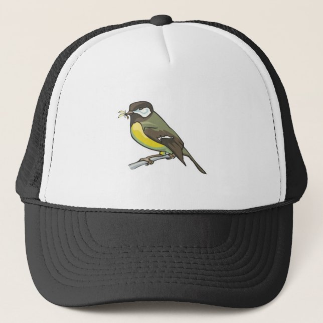 Gorra De Camionero pájaro herrerillo (Anverso)