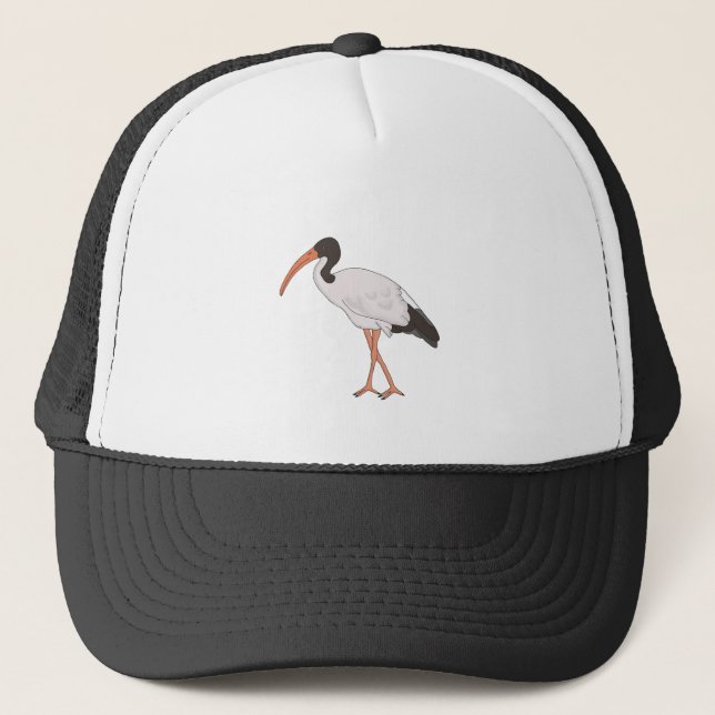 Gorra De Camionero Pájaro Ibis Bin Chicken (Anverso)