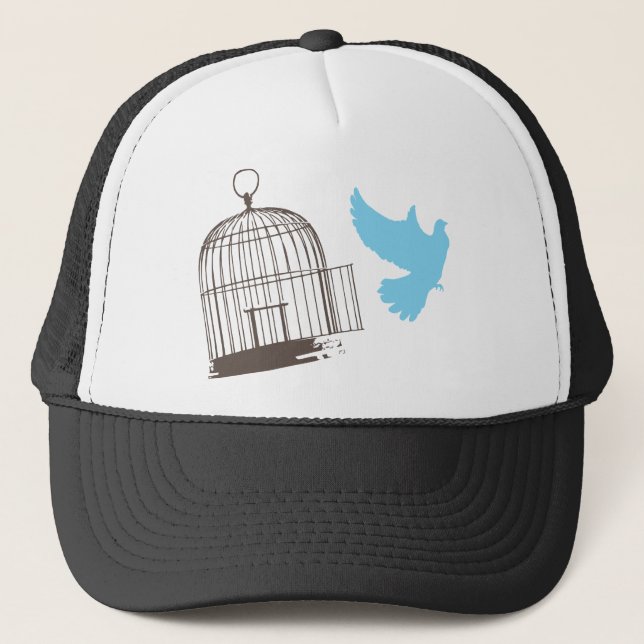Gorra De Camionero Pájaro libre (Anverso)