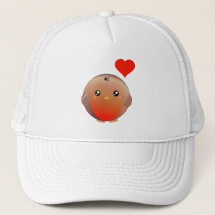 Gorra De Camionero Pájaro lindo del petirrojo