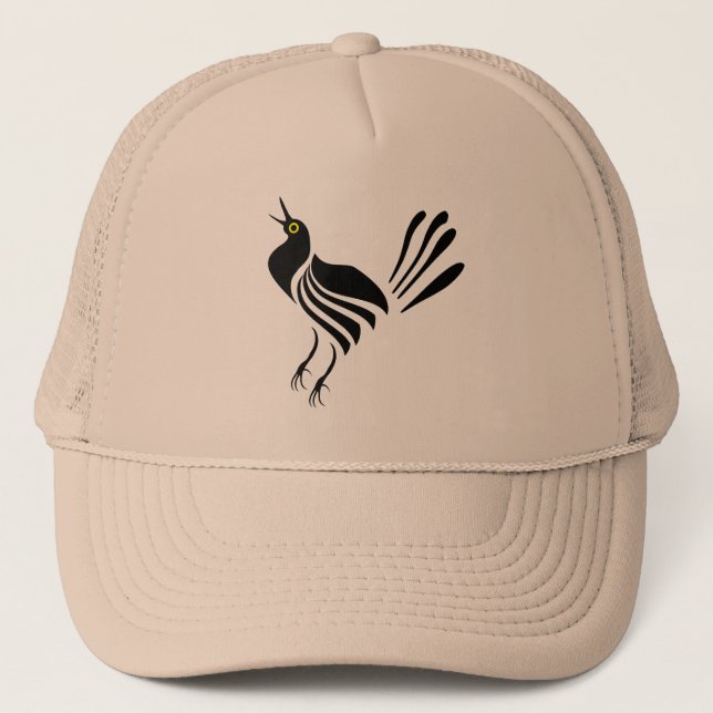 Gorra De Camionero Pájaro negro gracke macho (Anverso)