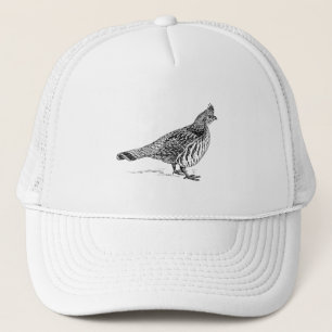 Gorra De Camionero Pájaro Sletch del urogallo