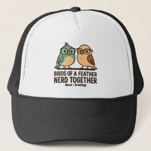 Gorra De Camionero Pájaros de una Pluma Nerd Juntos Divertido Geek Pá