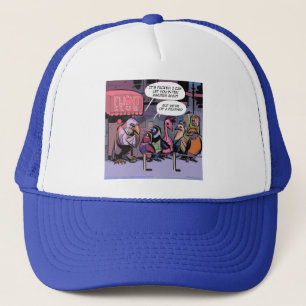 Gorra De Camionero Pájaros Divertidos De Un Misma Pluma