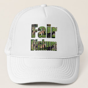 Gorra De Camionero Palabra de jerga australiana Fair Dinkum con cangu