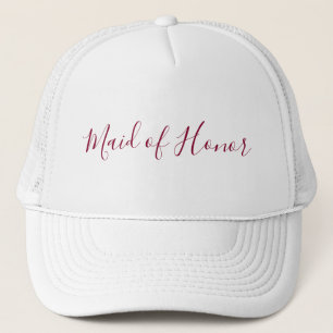 Gorra De Camionero Palabras de honor en la escritura de Borgoña