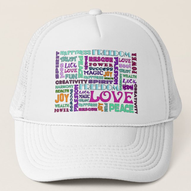 Gorra De Camionero Palabras Del Estilo Espíritu (Anverso)