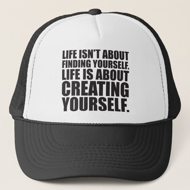 Gorra De Camionero Palabras motivacionales - Crearse (Anverso)