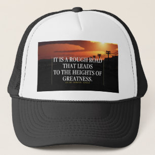 Gorra De Camionero Palabras motivacionales: el camino duro conduce a 
