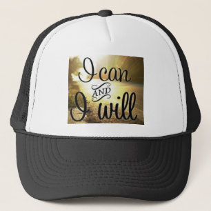 Gorra De Camionero Palabras motivacionales - Yo puedo y yo lo haré