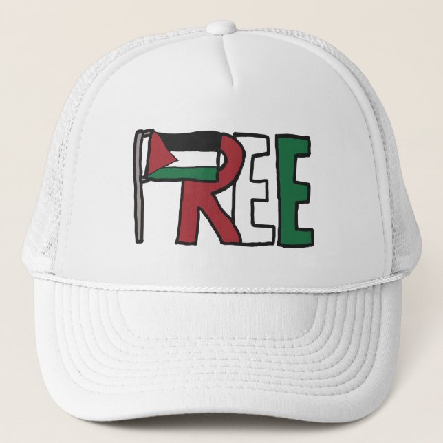 Gorra De Camionero Palestina Libre (Anverso)