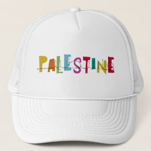Gorra De Camionero PALESTINA Nombre Árabe Colorido