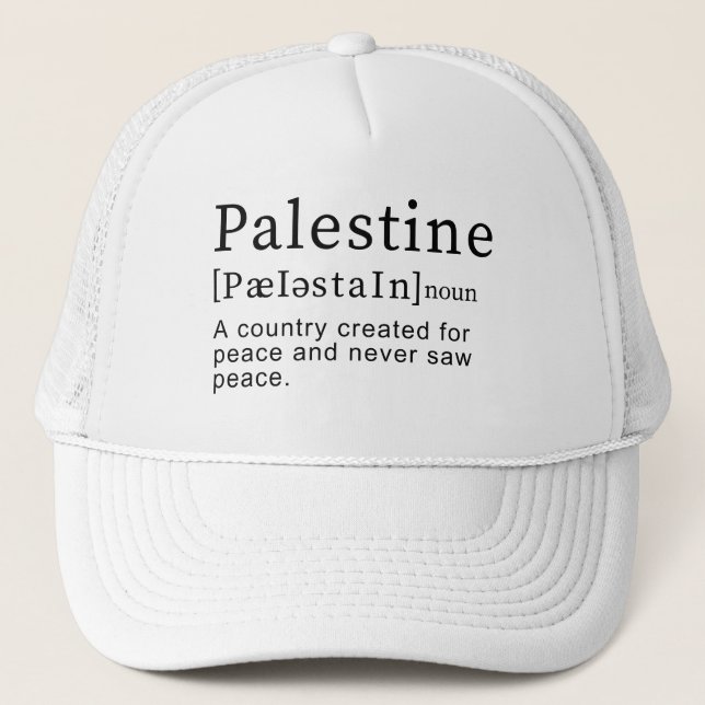Gorra De Camionero Palestina Significado diseño Palestina Definición  (Anverso)