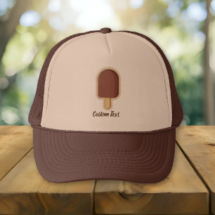 Gorra De Camionero Paleta de Helado de Chocolate
