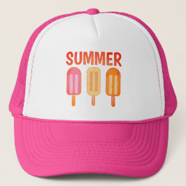 Gorra De Camionero Paletas de Sangría de Verano