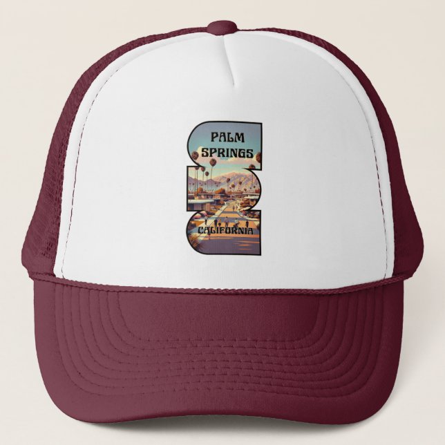 Gorra De Camionero Palm Springs, California (Anverso)