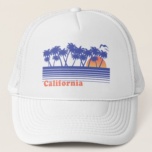 Gorra De Camionero Palm Trees de California (Anverso)